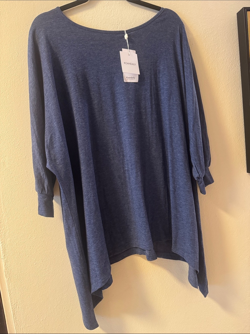 Komarov Women's Navy Relaxed Boatneck Tunic